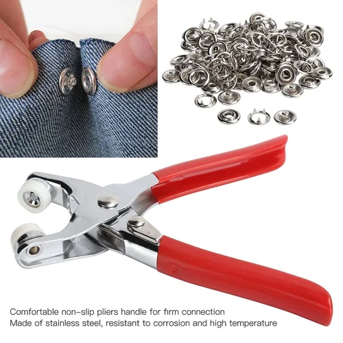 Metal Hand Press Snap Button Pliers